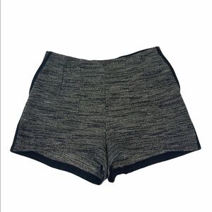 H&M black and white textured shorts size 12